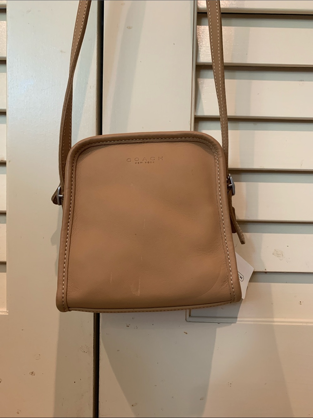 Coach Tan Leather Small Crossbody Bag